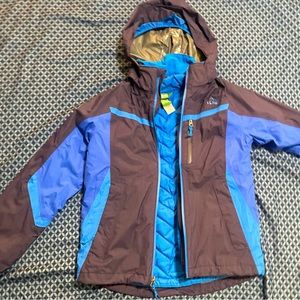 LL Bean Pathfinder 3 in 1 Insulated Jacket. Like New.(10/12)